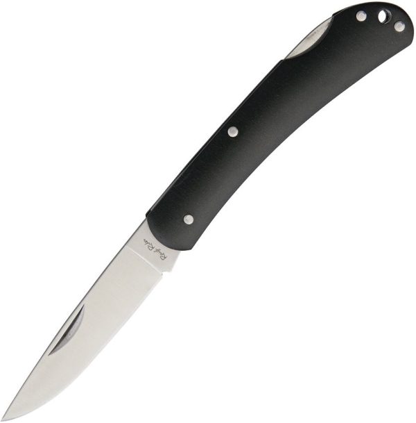 Rough Rider Lockback Black - Aluminum Handle 4in