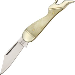 Rough Rider Small Leg Knife - White Bone Stainless