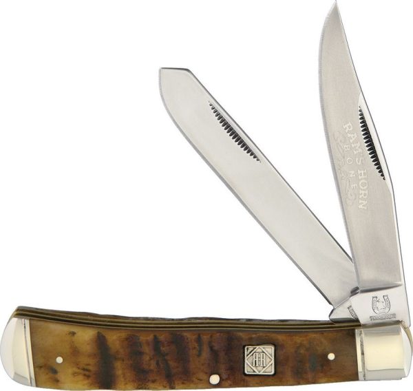 Trapper Rams Horn Jigged Bone