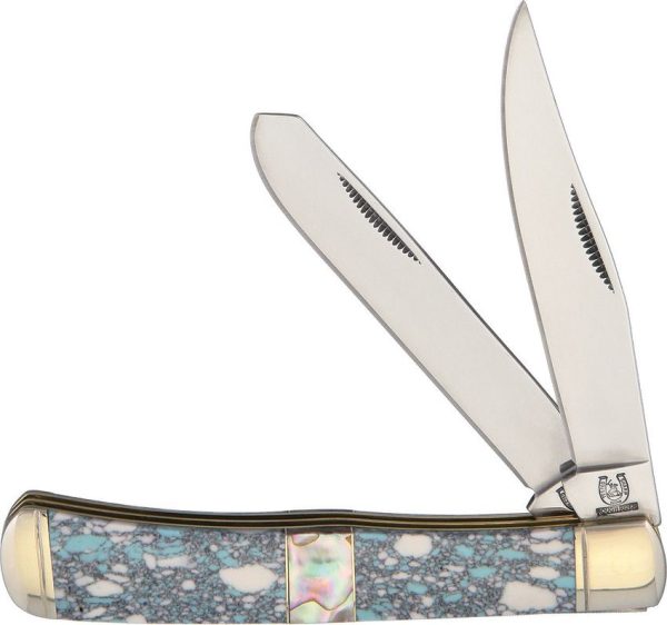 Rough Rider Crackle Stone Trapper - Dual Stainless Blade