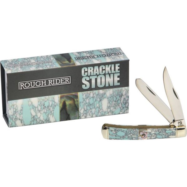 Rough Rider Crackle Stone Trapper - Dual Stainless Blade