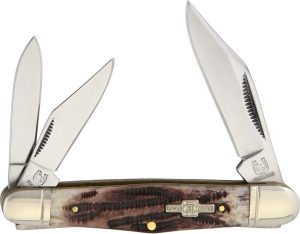 Rough Rider Whittler Three-Blade Stag Bone Knife