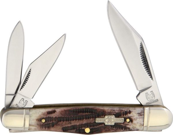 Rough Rider Whittler Three-Blade Stag Bone Knife