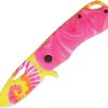 Rough Rider Pink Tie Dye Assisted Opening Linerlock