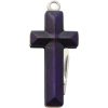 Rough Rider Cross Knife Purple Smooth Bone