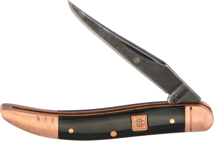 Rough Rider Baby Toothpick Copper Bolster Black Bone Folding Knife