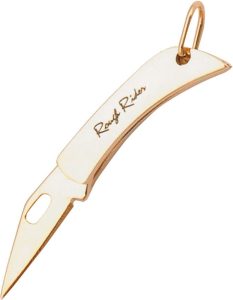 RR163.jpg Rough Rider Mini Folder Gold Stainless Clip Point