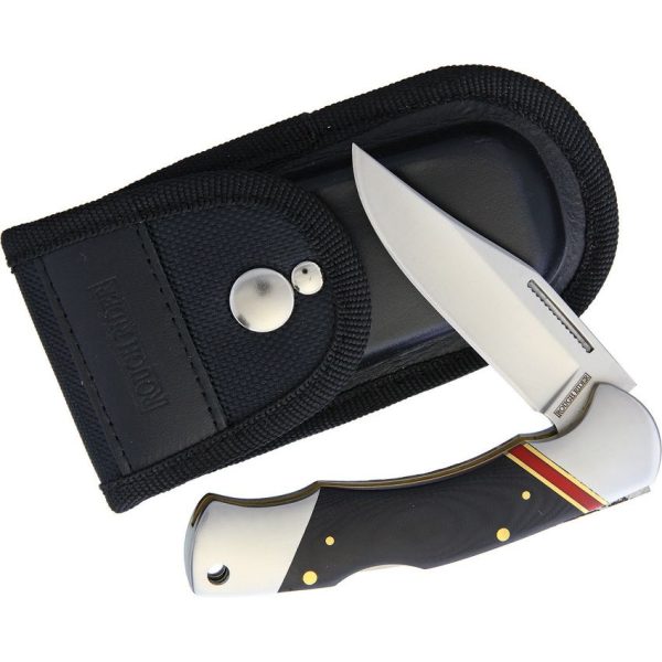 Rough Rider Highland Lockback Black G10