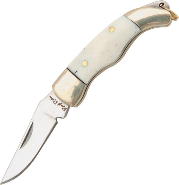 Rough Rider Miniature Folder Bone Keyring 1.63in