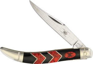 Rough Rider Black Widow Medium Toothpick Folding Knife