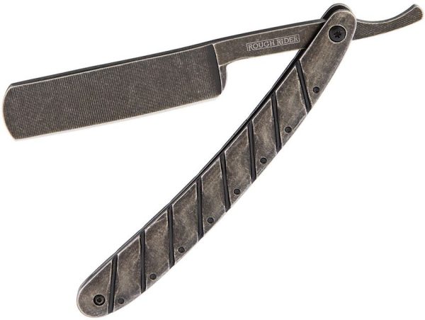 Rough Rider Stonewashed Razor Fixed Blade Knife