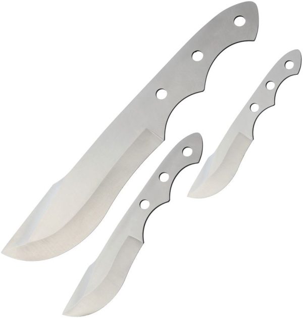 Rough Rider Knifemaking Blade Set 3pc Stainless Steel