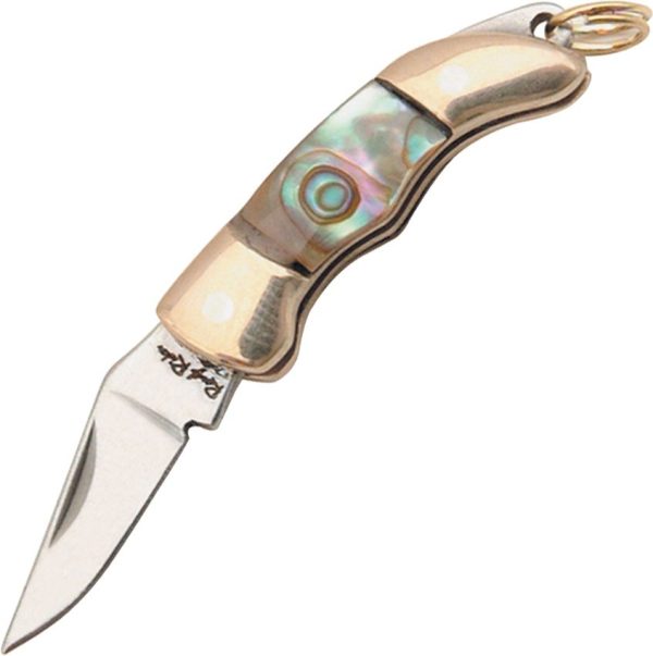 Rough Rider Miniature Folder Stainless Abalone