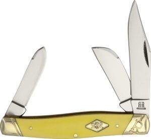 Rough Rider Stockman Carbon Yellow Folder