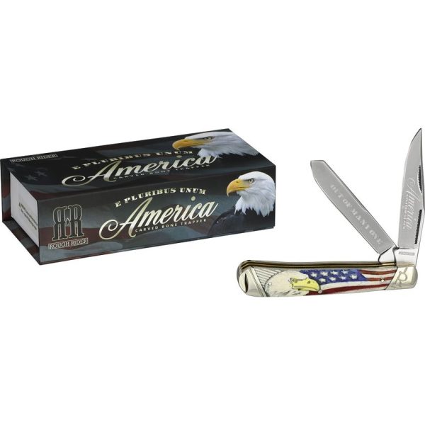 Rough Rider America Trapper - Natural Bone
