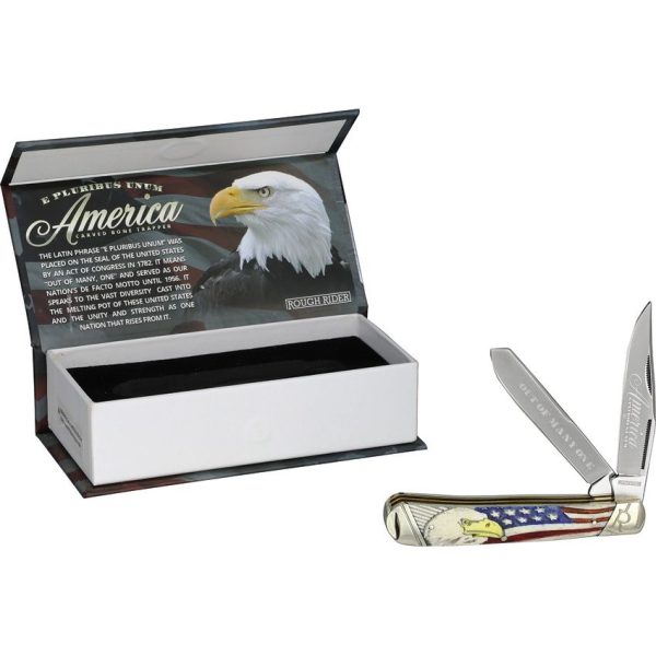 Rough Rider America Trapper - Natural Bone