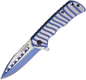 Rough Rider Framelock A/O Blue Assisted Opening Folding Knife