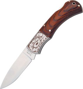 RR182.jpg Rough Rider Lockback Wood Handle Folding Knife 3in Blade