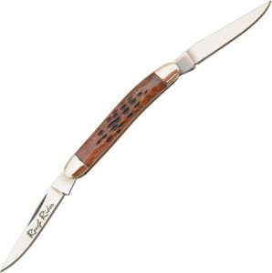 RR183.jpg Rough Rider Mini Muskrat 440 Stainless Bone Handle