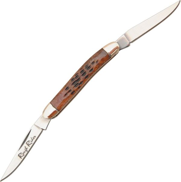 Rough Rider Mini Muskrat 440 Stainless Bone Handle
