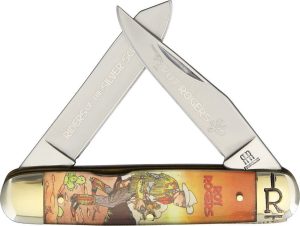 RR1839.jpg Rough Rider Moose Roy Rogers Silver Screen Series Knife