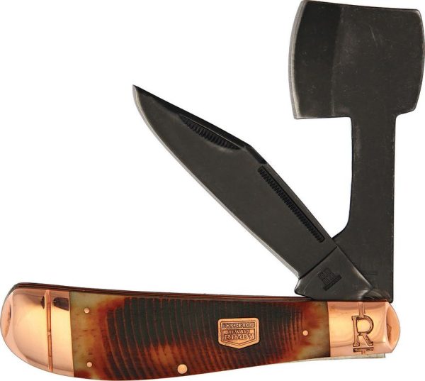 Rough Rider Backwoods Bushcrafter Bone Handle Folding Knife