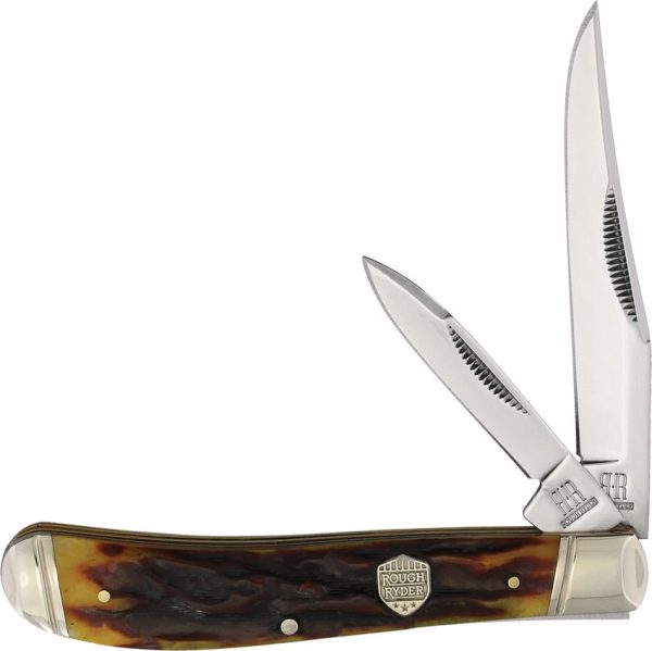 Rough Rider Trapper Brown Stag - Dual Blade