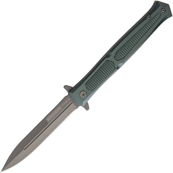 Rough Rider Stiletto Linerlock Green Aluminum