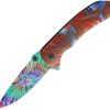 Rough Rider Tie Dye Linerlock Assisted Opening Knife