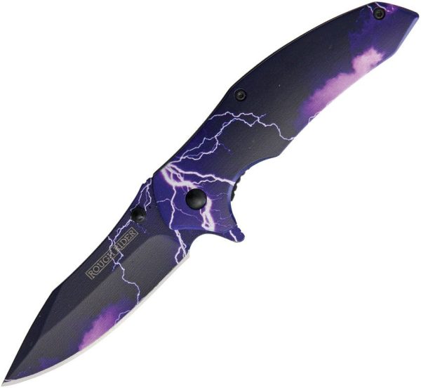Rough Rider Galaxy Linerlock - Purple Storm Aluminum