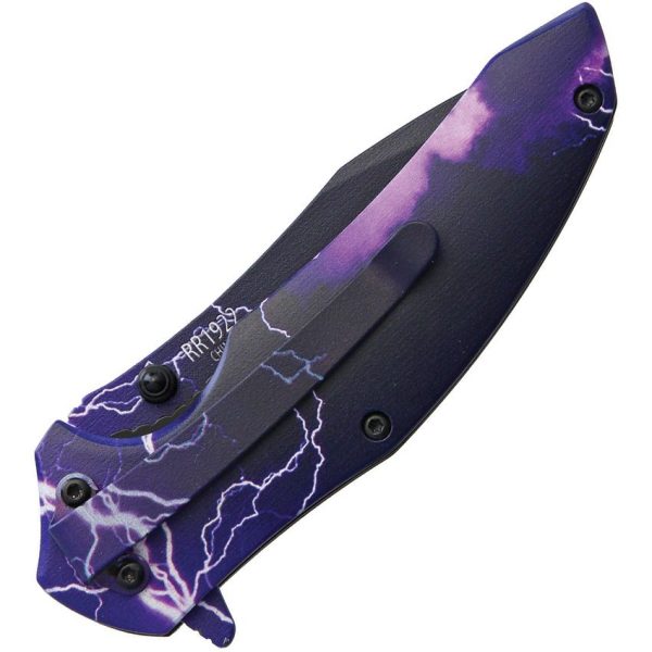 Rough Rider Galaxy Linerlock - Purple Storm Aluminum