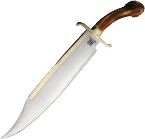 Rough Rider Dont Tread on Me Bowie Fixed Blade Stag 15.5"