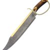 Rough Rider Gold Star Bowie Fixed Blade Damascus 14.5in Knife