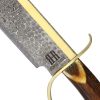 Rough Rider Gold Star Bowie Fixed Blade Damascus 14.5in Knife