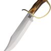RR1943P.jpg Rough Rider D Guard Bowie 10.5" Stag Bone Fixed Blade Knife