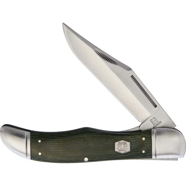 Rough Rider Folding Hunter Green Micarta Knife