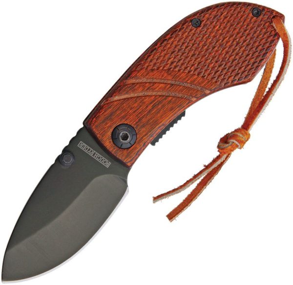 Rough Rider Linerlock Wood Handle Drop Point