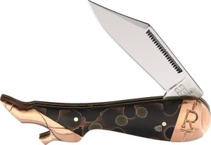Rough Rider Small Leg Copper Swirl Folding Knife