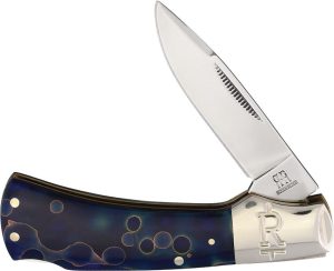 Rough Rider Lockback Celestial Drop Point - Turquoise Handle