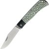 RR2107.jpg Rough Rider Green Aluminum Folder VG-10 - Slip Joint