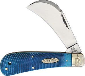 Rough Rider Black & Blue Hawkbill - Bone Handle