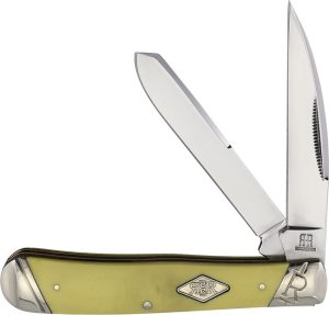 Rough Rider Trapper Wharncliffe - Yellow Synthetic Handle