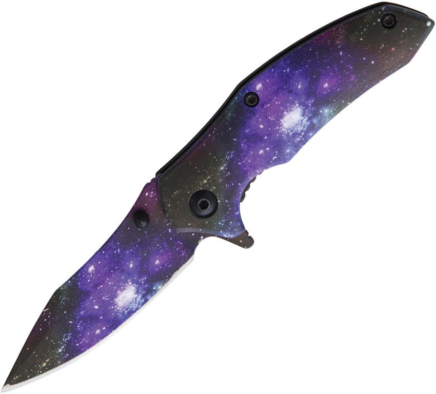 Rough Rider Galaxy Space Linerlock Folding Knife 2.25in Stainless