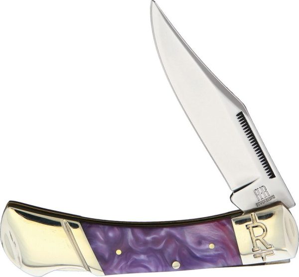 Purple Swirl Lockback
