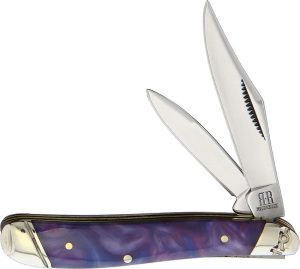 Rough Rider Peanut Purple Swirl Folding Knife