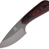 Rough Rider Fixed Blade Red/Black G10 Knife