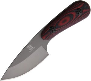 RR2163.jpg Rough Rider Fixed Blade Red/Black G10 Knife