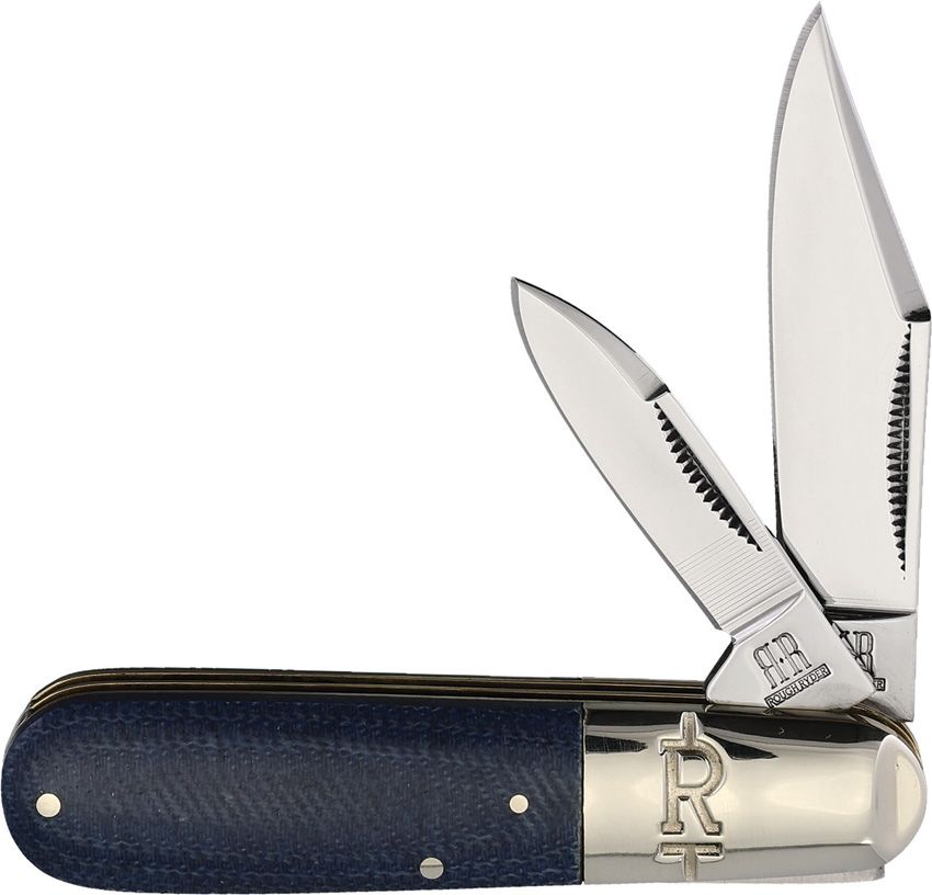 Rough Rider Denim Barlow Folding Knife 3.25" Closed Denim Micarta