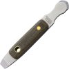Rough Rider Hobo Knife Opener Green Canvas Micarta
