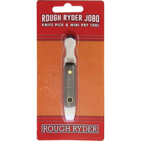 Rough Rider Hobo Knife Opener Green Canvas Micarta